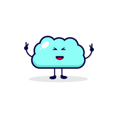 Bulut gülüşü, sevimli karakter çizimi