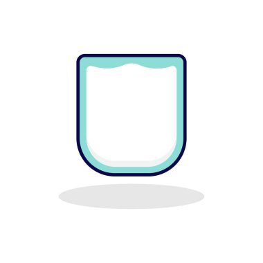 Süt şirin illüstrasyon basit taze