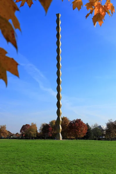 Targu Jiu Rumänien November 2020 Endlose Säule Aus Dem Skulpturenensemble — Stockfoto