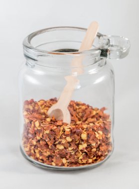 Biber ile içinde kavanoz