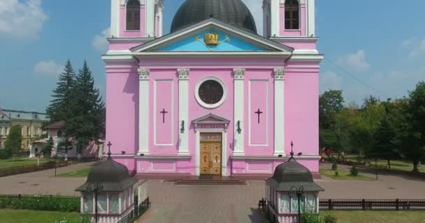 Chernivtsi, Ucraina. Cattedrale. Aerea . — Video Stock