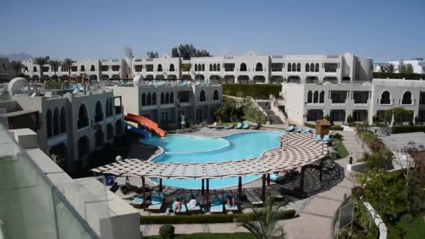 Egipt. Sharm El Sheikh. Hotel terytorium. — Wideo stockowe