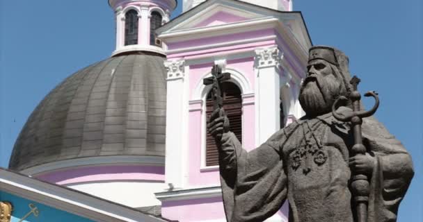 Katedral. Chernivtsi, Ukrayna. Anıt Büyükşehir Hackman. — Stok video