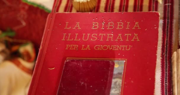 Украинская аутентичность и культура. Румынская Библия . — стоковое видео