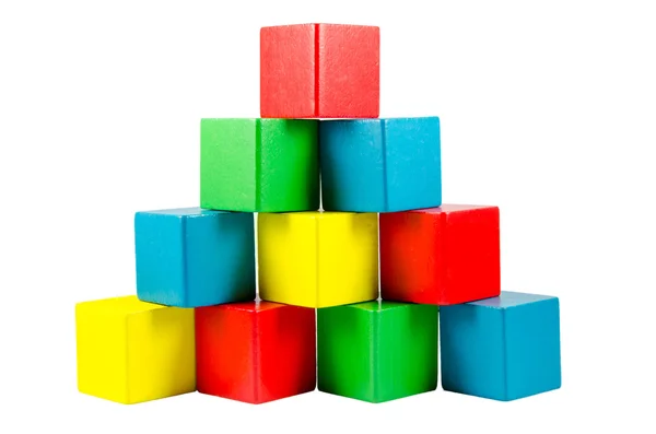 Wooden building blocks — Stock Photo, Image