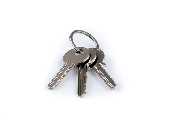 House keys on keyring — Stock Photo, Image