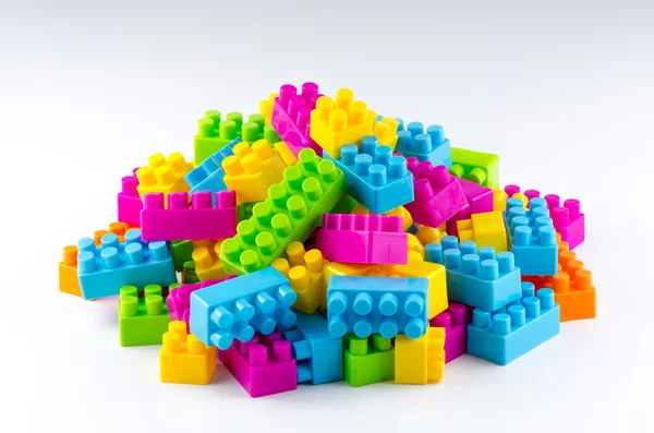 Plastic building blocks. — Stock Photo, Image