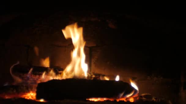 Kebakaran Perapian Pengulangan — Stok Video