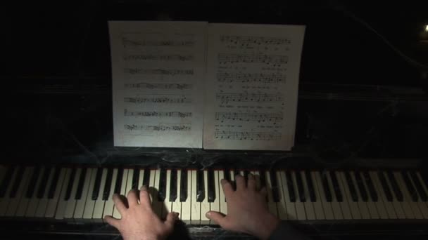 Piyano 16. mov — Stok video