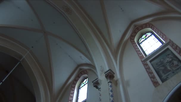 Interno della chiesa 3.mov — Video Stock