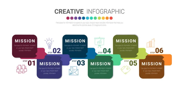 Infographie Éléments Conception Avec Des Numéros Option Étape Peut Être — Image vectorielle