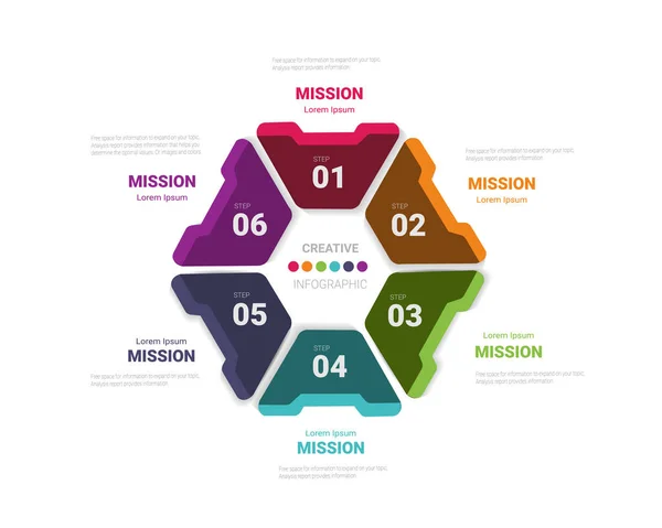 Modèle Infographie Chronologie Modèle Conception Chronologie Infographie Vectorielle Avec Étapes — Image vectorielle