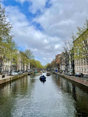 Herengracht, Amsterdam, Hollanda, Nisan 2021