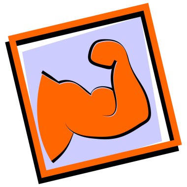 Güçlü kol bir çerçeve içinde