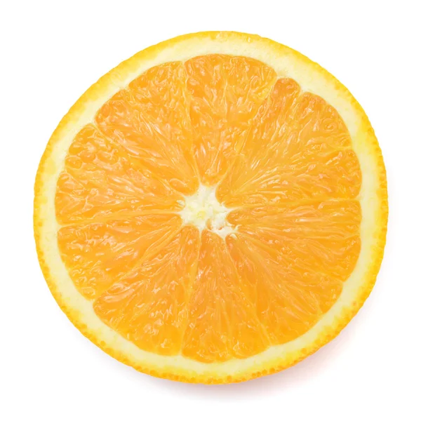 Orange cut in half top view — Stock Photo, Image