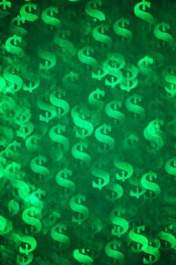 Dolar sembollü yeşil arkaplan.