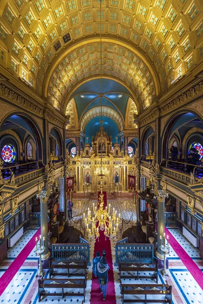İstanbul, Türkiye-25 Şubat 2018: Bulgar St. Stephen Kilisesi, aynı zamanda Bulgar Demir Kilisesi olarak da bilinir. Neo Bizans tarzında prefabrik demir elementlerden yapılmasıyla ünlüdür..