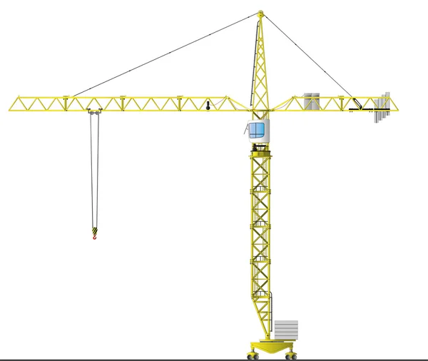 Башенный кран — стоковый вектор