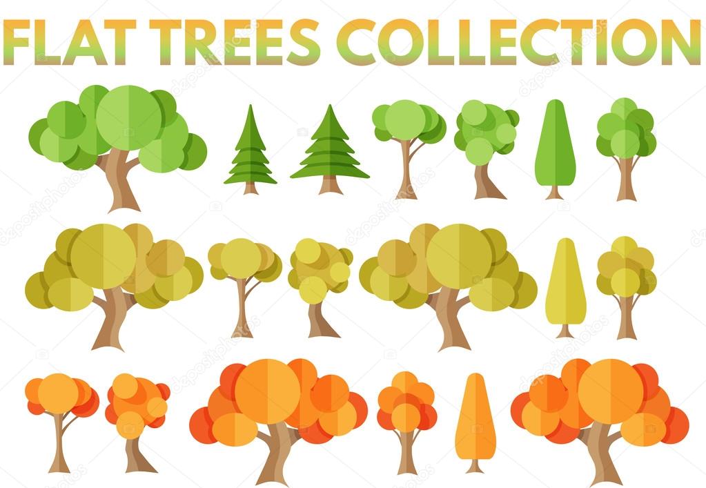 Flat trees collection