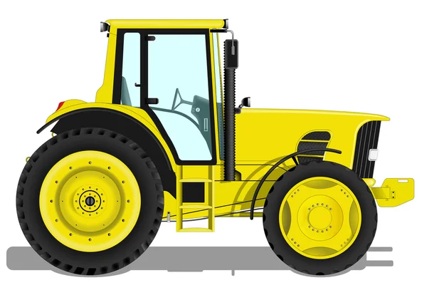 Vue latérale du tracteur — Image vectorielle