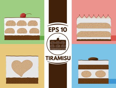 Düz tiramisu koleksiyonu eps10