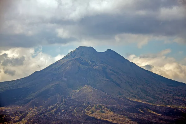 Nahaufnahme Des Mount Batur Gunung Batur Der Kintamani Vulkan Auf — Stockfoto