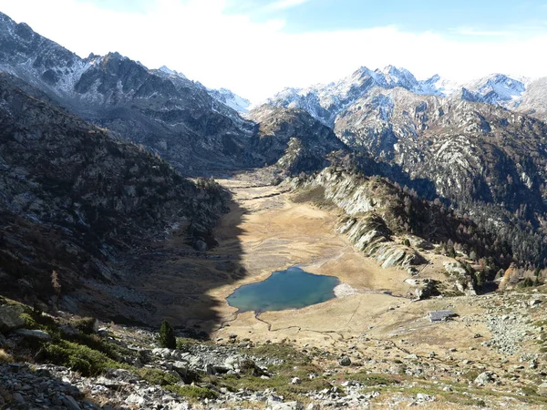 Pequeño Lago Glacial Alimentado Por Glaciar Rutor Valle Thuile Valle — Foto de Stock