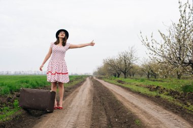 vintage giyim kadın alanını çanta.  