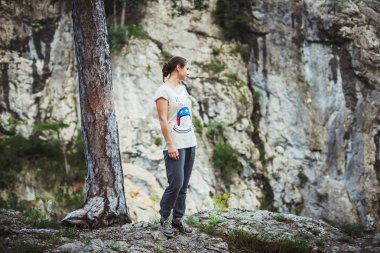 erkek Crimea dağlarda