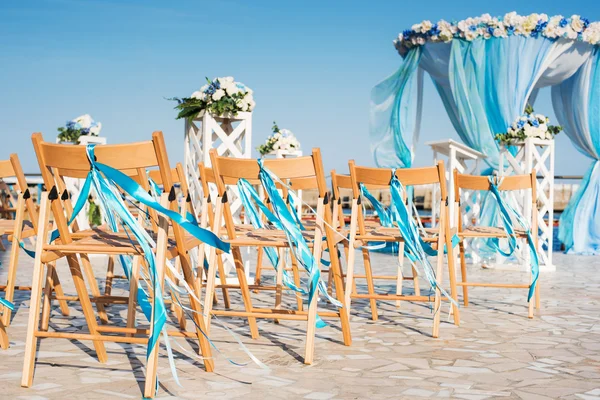 Όμορφο γάμο τη σύσταση στην παραλία — Φωτογραφία Αρχείου