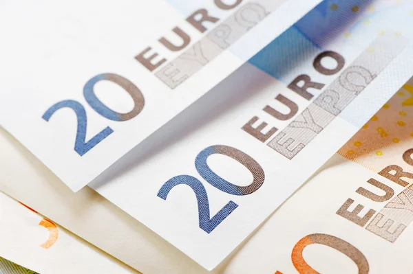 Euro peníze. Detail — Stock fotografie