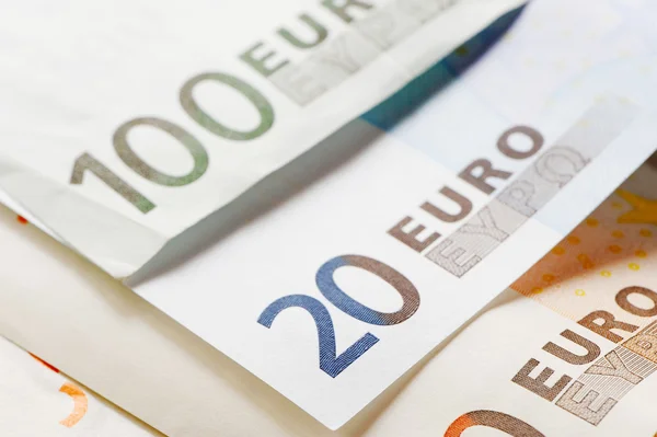 Euro para. Yakın çekim