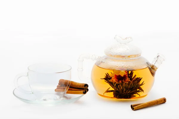 Tea with cinnamon — Stock Photo, Image