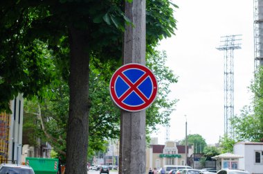 Indicator sign. Road works. Traffic Laws. Car traffic. Pointer.