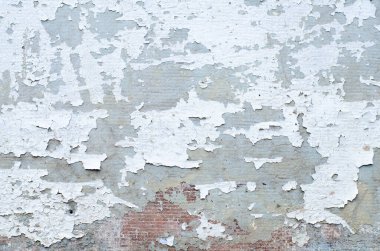 Eski soyma boyası. Boyanmış ahşap yüzey. Pas dokusu. Çatı katı biçimi.