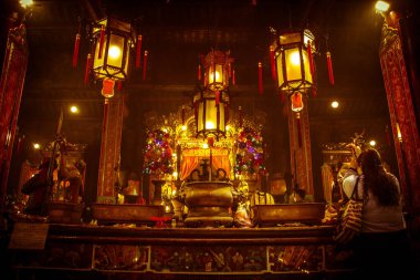 Hong Kong tapınağında.