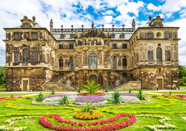 Drezno, Palais w duży ogród, park w Dreźnie — Zdjęcie stockowe