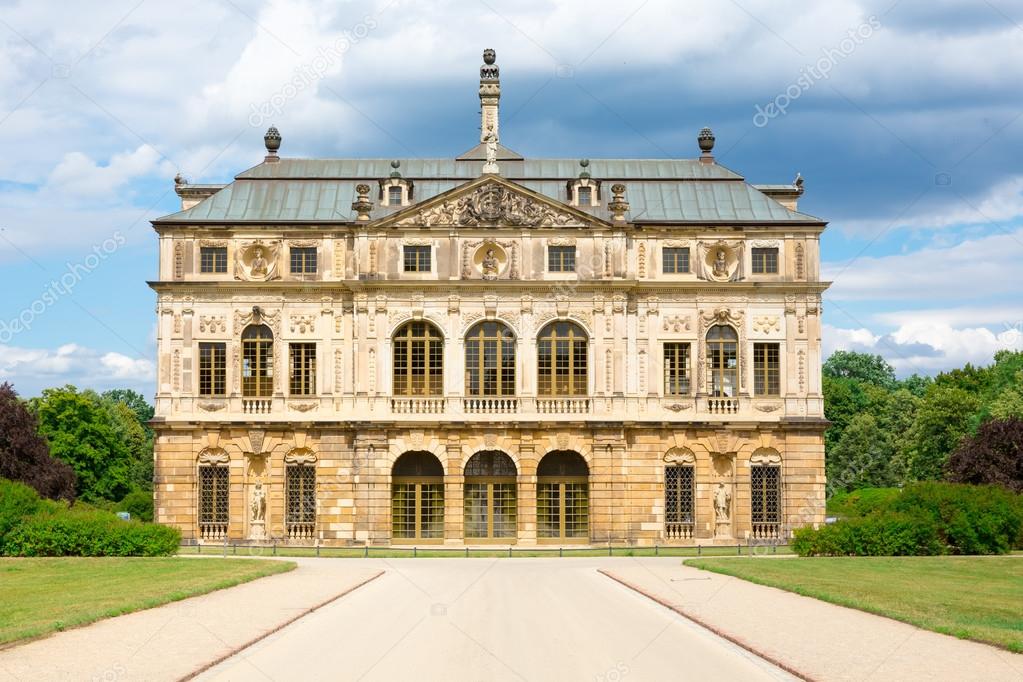 Dresden Palais In The Big Garden Park In Dresden Stock Photo