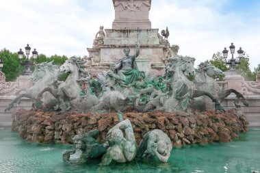 Anıt des Girondins çeşme, Bordeaux, Fransa