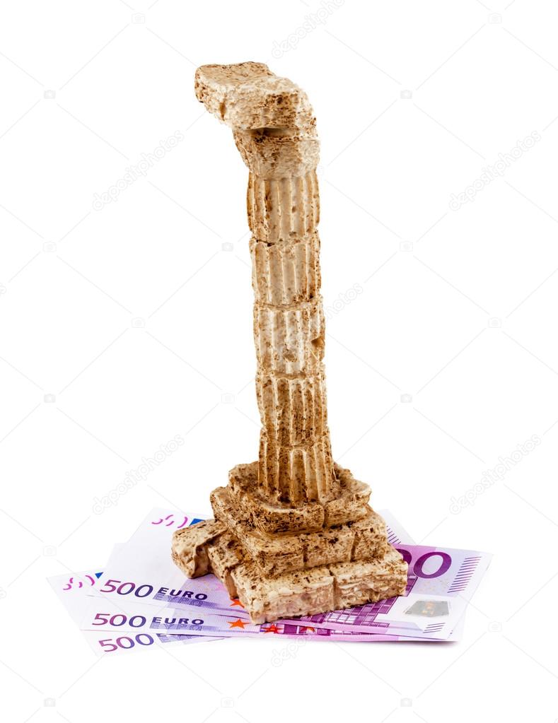 Greek crisis, euro bills