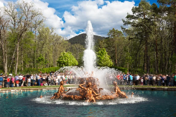 Fountain Canastillo in La Granja near Segovia — Stock Photo, Image