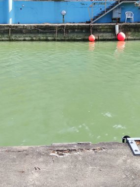 Emilia Romagna İtalya, Riccione 'de nehir kıyısında.