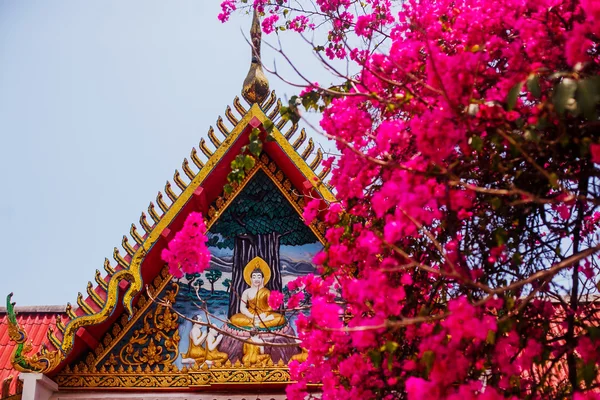 Buddyjskich świątyń i posągów w Tajlandii, wyspie Samui — Zdjęcie stockowe