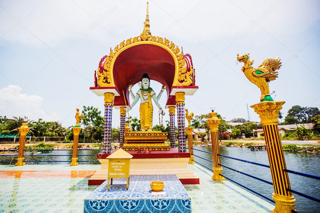 Buddhist temple in Thailand, Buddha statue, religion Buddhism