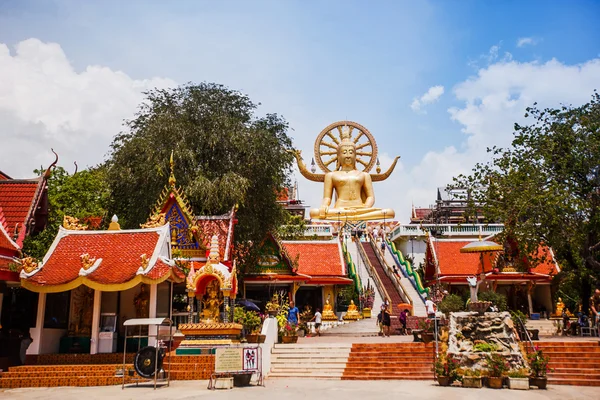 Buddyjskich świątyń i posągów w Tajlandii, wyspie Samui — Zdjęcie stockowe
