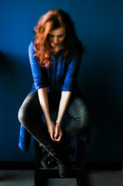 Güzel esmer kız portre yaşam tarzı