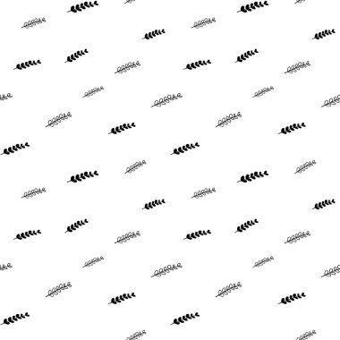 Bitkisiz desen, siyah beyaz ağaç karalama dijital kağıt, özyinelenen soyut bitkiler, monokrom bitki vektör duvar kağıdı, şirin çalı dekoratif element