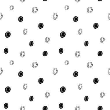 Kristal pürüzsüz desen, siyah beyaz karalama mücevheri dijital kağıt, soyut kristaller yinelenen arka plan, tek renkli tahıl vektör duvar kağıdı, şirin çakıl dekoratif element