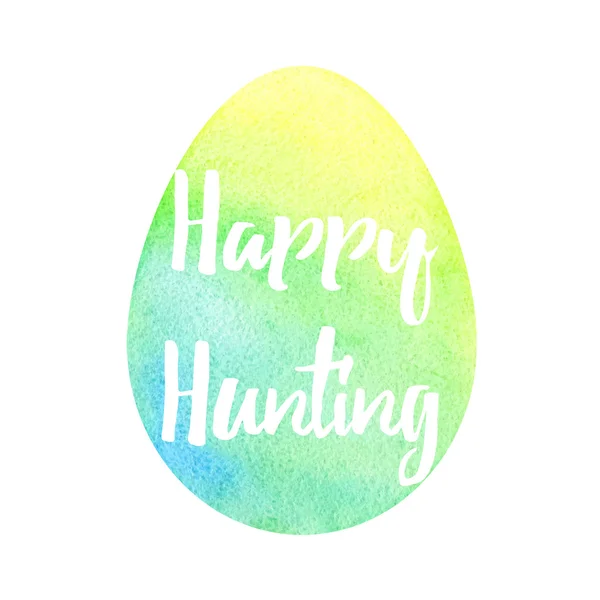 Elegant watercolor Easter greeting card — ストックベクタ