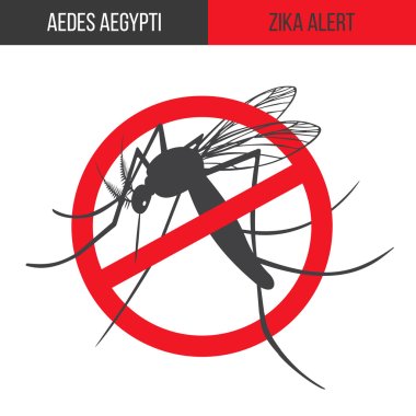 Zika virus graphic design elements. clipart